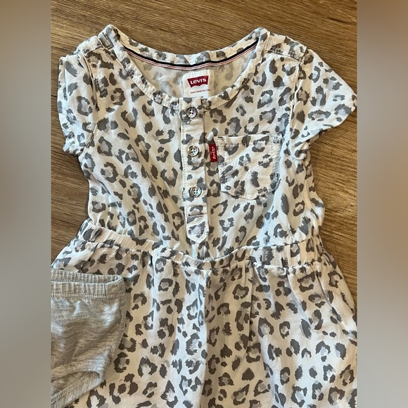 Levi’s Leopard Dress and Bloomers, Size 12 months - Picture 4 of 7